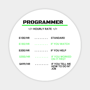 Programmer hourly rate Magnet